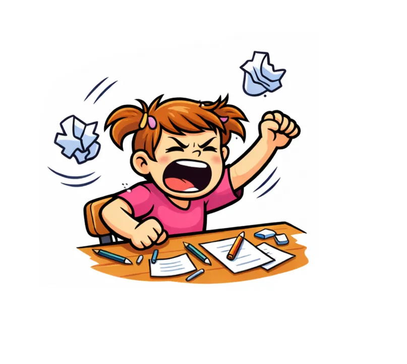 little girl throwing a tantrums